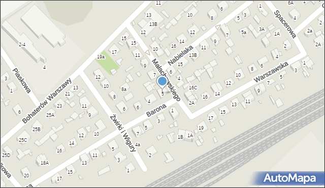 Żyrardów, Małachowskiego Stanisława, 5, mapa Żyrardów