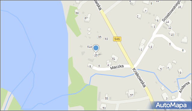 Żywiec, Maczka Stanisława, gen., 10, mapa Żywiec