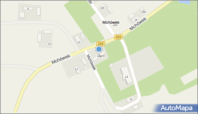 Mchówek, Mchówek, 15, mapa Mchówek