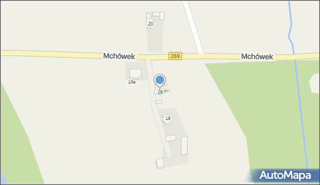 Mchówek, Mchówek, 19, mapa Mchówek