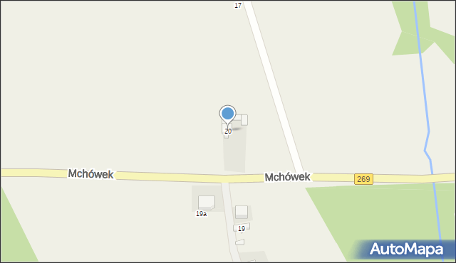 Mchówek, Mchówek, 20, mapa Mchówek