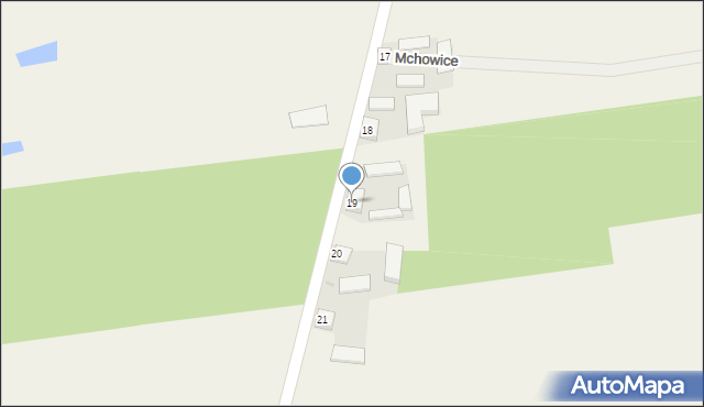 Mchowice, Mchowice, 19, mapa Mchowice
