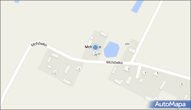 Mchówko, Mchówko, 16, mapa Mchówko