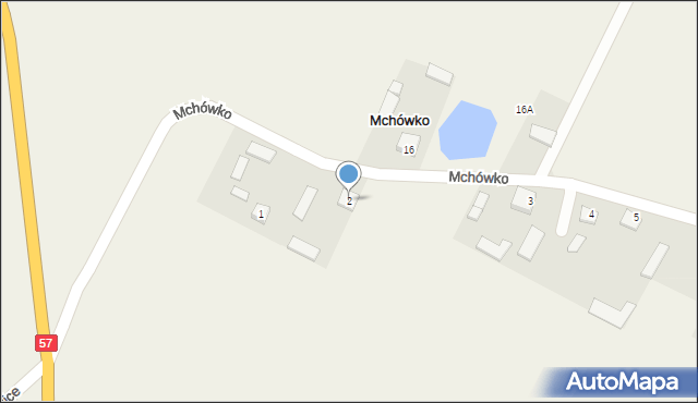 Mchówko, Mchówko, 2, mapa Mchówko