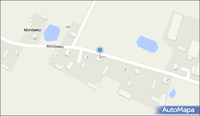 Mchówko, Mchówko, 5, mapa Mchówko