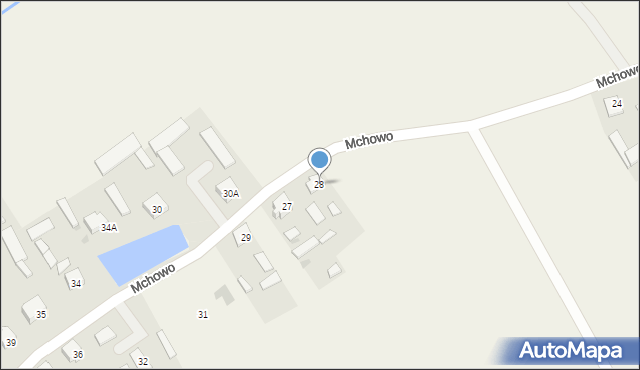 Mchowo, Mchowo, 28, mapa Mchowo
