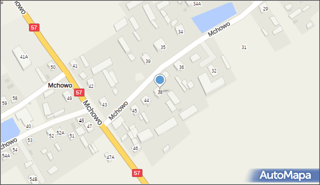 Mchowo, Mchowo, 38, mapa Mchowo