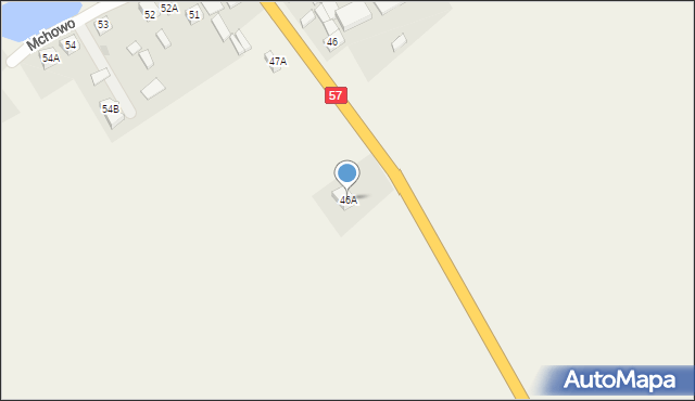 Mchowo, Mchowo, 46A, mapa Mchowo