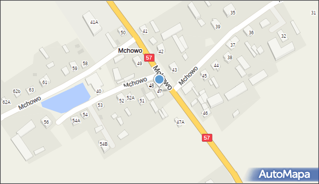 Mchowo, Mchowo, 47, mapa Mchowo