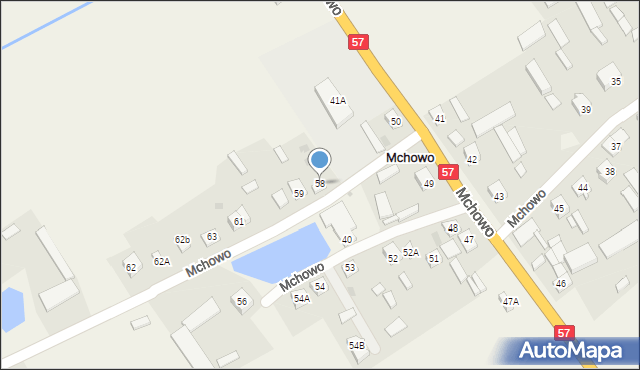 Mchowo, Mchowo, 58, mapa Mchowo