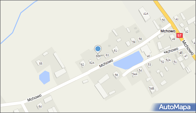 Mchowo, Mchowo, 62b, mapa Mchowo