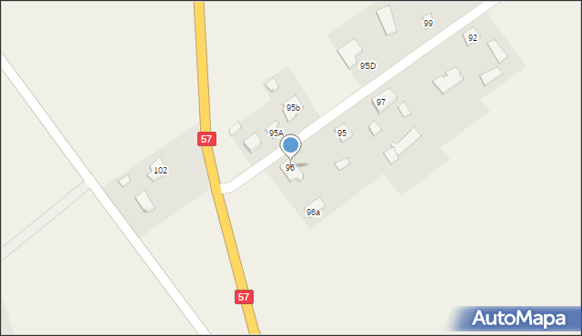 Mchowo, Mchowo, 96, mapa Mchowo