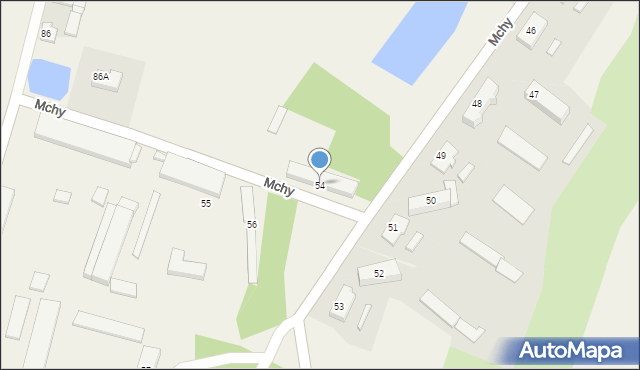 Mchy, Mchy, 54, mapa Mchy