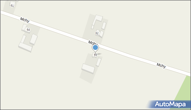 Mchy, Mchy, 63, mapa Mchy