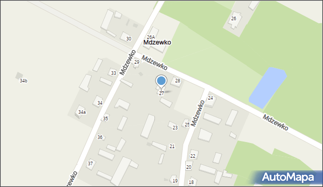 Mdzewko, Mdzewko, 27, mapa Mdzewko