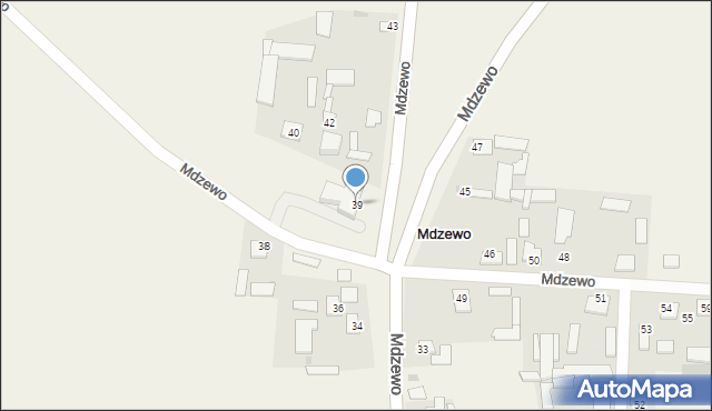 Mdzewo, Mdzewo, 39, mapa Mdzewo