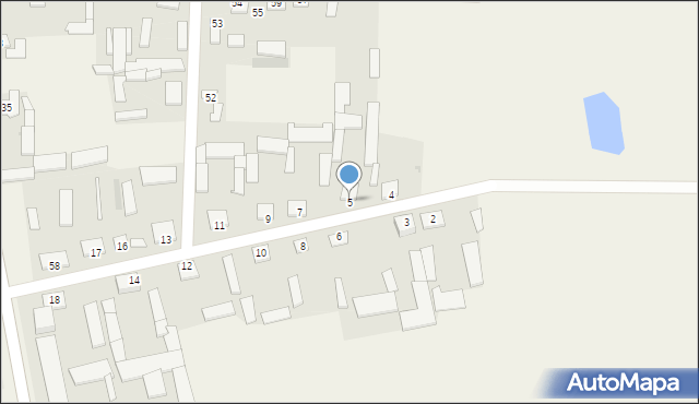 Mdzewo, Mdzewo, 5, mapa Mdzewo