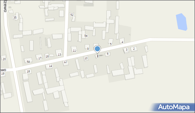 Mdzewo, Mdzewo, 8, mapa Mdzewo