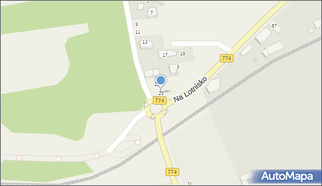 Balice, Medweckiego Mieczysława, kpt., 23, mapa Balice