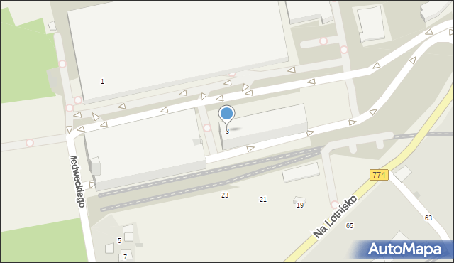 Balice, Medweckiego Mieczysława, kpt., 3, mapa Balice