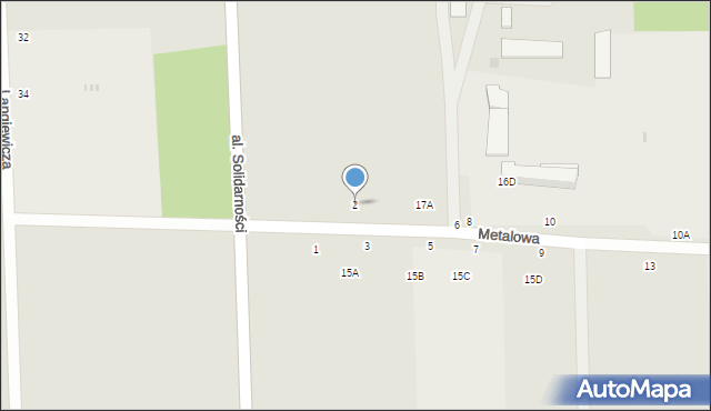 Biała Podlaska, Metalowa, 2, mapa Białej Podlaskiej