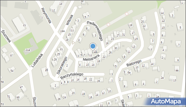 Bolesławiec, Meissnera Janusza, 13, mapa Bolesławca
