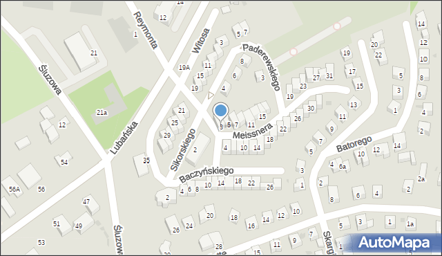Bolesławiec, Meissnera Janusza, 3, mapa Bolesławca
