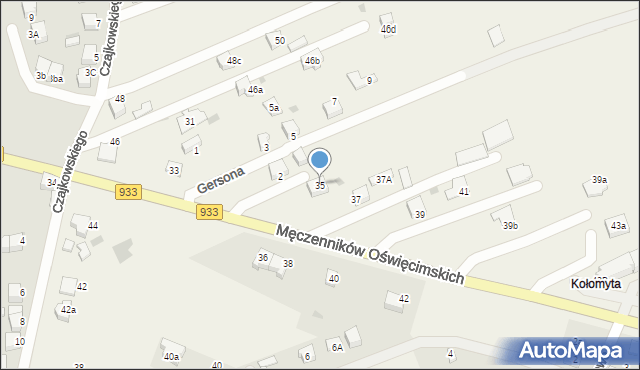 Ćwiklice, Męczenników Oświęcimskich, 35, mapa Ćwiklice