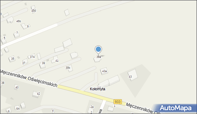 Ćwiklice, Męczenników Oświęcimskich, 39a, mapa Ćwiklice