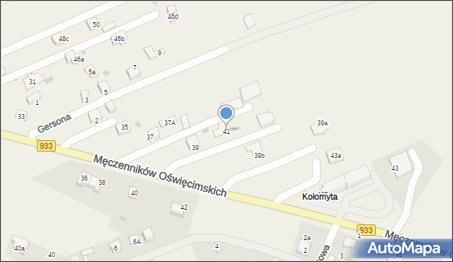 Ćwiklice, Męczenników Oświęcimskich, 41, mapa Ćwiklice
