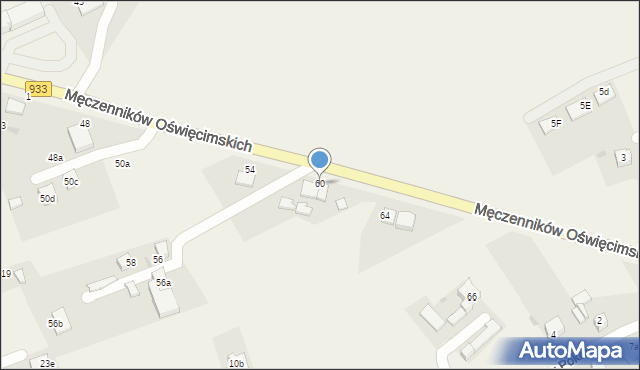 Ćwiklice, Męczenników Oświęcimskich, 60, mapa Ćwiklice