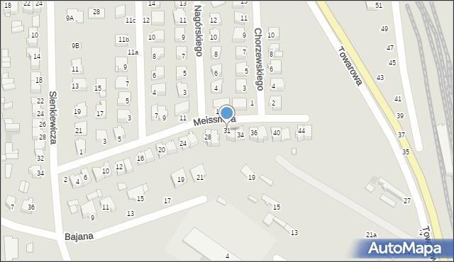 Dęblin, Meissnera Janusza, 31, mapa Dęblin