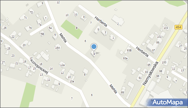 Dobrzeń Wielki, Mehla Franciszka, 4, mapa Dobrzeń Wielki