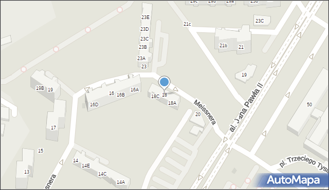 Gdańsk, Meissnera Janusza, 18, mapa Gdańska