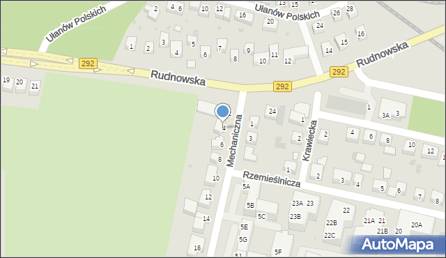 Głogów, Mechaniczna, 4, mapa Głogów
