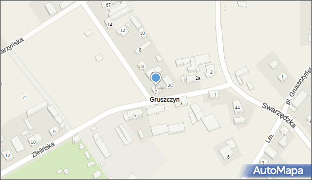 Gruszczyn, Mechowska, 2, mapa Gruszczyn