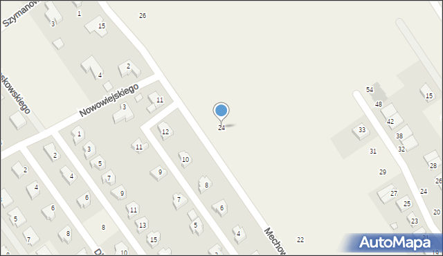 Gruszczyn, Mechowska, 24, mapa Gruszczyn