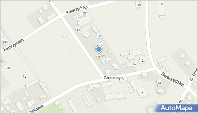 Gruszczyn, Mechowska, 6, mapa Gruszczyn