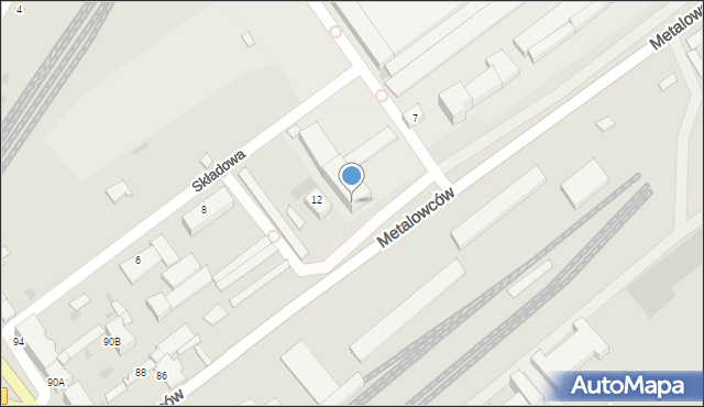 Inowrocław, Metalowców, 3, mapa Inowrocławia