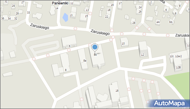 Katowice, Medyków, 8b, mapa Katowic