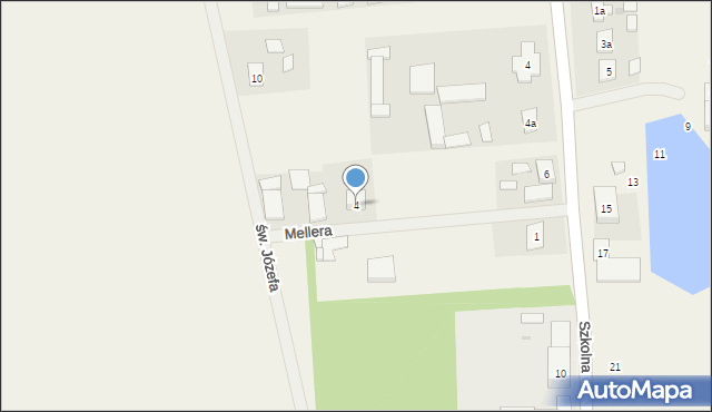 Kołodziejewo, Mellera Kazimierza, ks., 4, mapa Kołodziejewo
