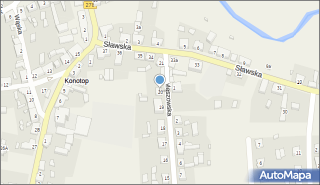 Konotop, Meszowska, 20, mapa Konotop