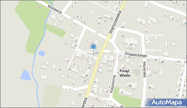 Książ Wielki, Melsztyńskich, 2, mapa Książ Wielki