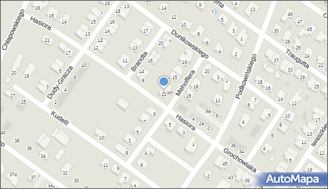 Leszno, Mehoffera Józefa, 11, mapa Leszno