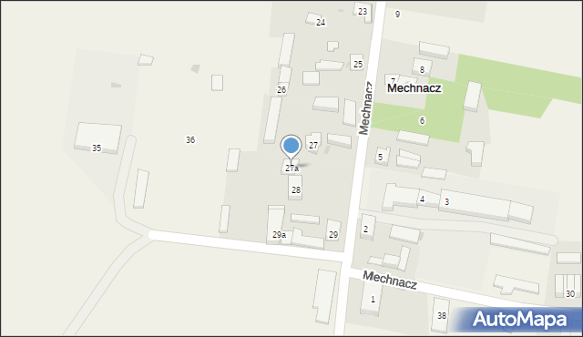Mechnacz, Mechnacz, 27a, mapa Mechnacz
