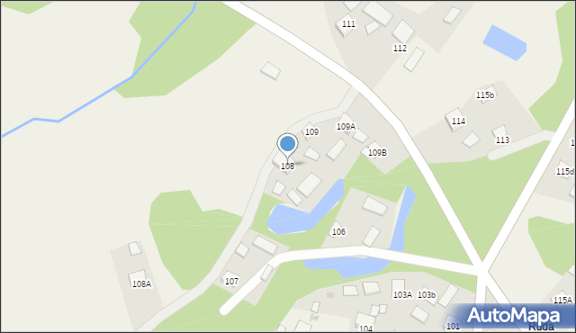 Mechowiec, Mechowiec, 108, mapa Mechowiec