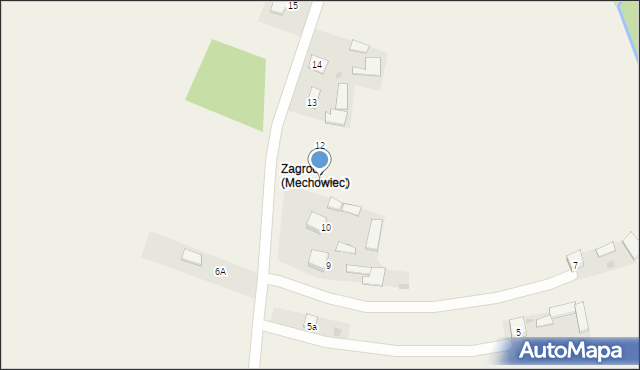 Mechowiec, Mechowiec, 11, mapa Mechowiec