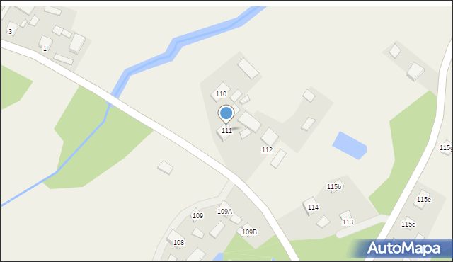 Mechowiec, Mechowiec, 111, mapa Mechowiec