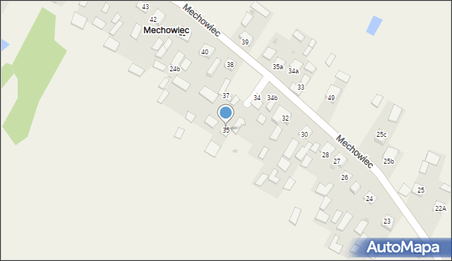 Mechowiec, Mechowiec, 35, mapa Mechowiec