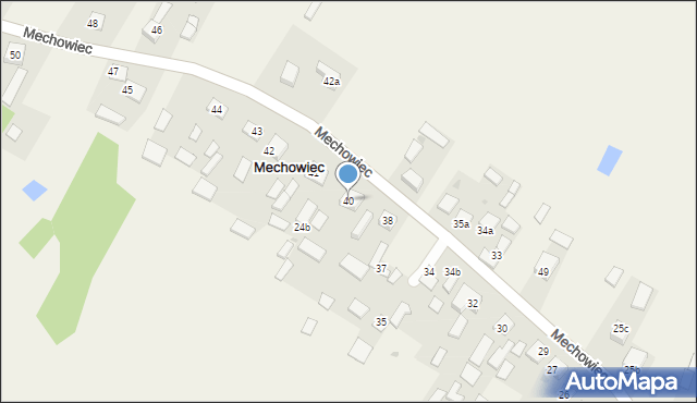 Mechowiec, Mechowiec, 40, mapa Mechowiec